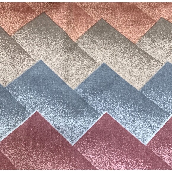 VTG 80s TWIN Flat Sheet Pillowcases Lady Pepperell Westpoint Southwestern Mesa - Picture 3 of 16